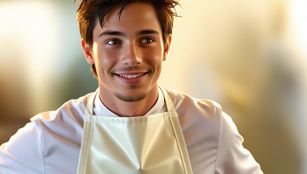 Uśmiechnięty kucharz